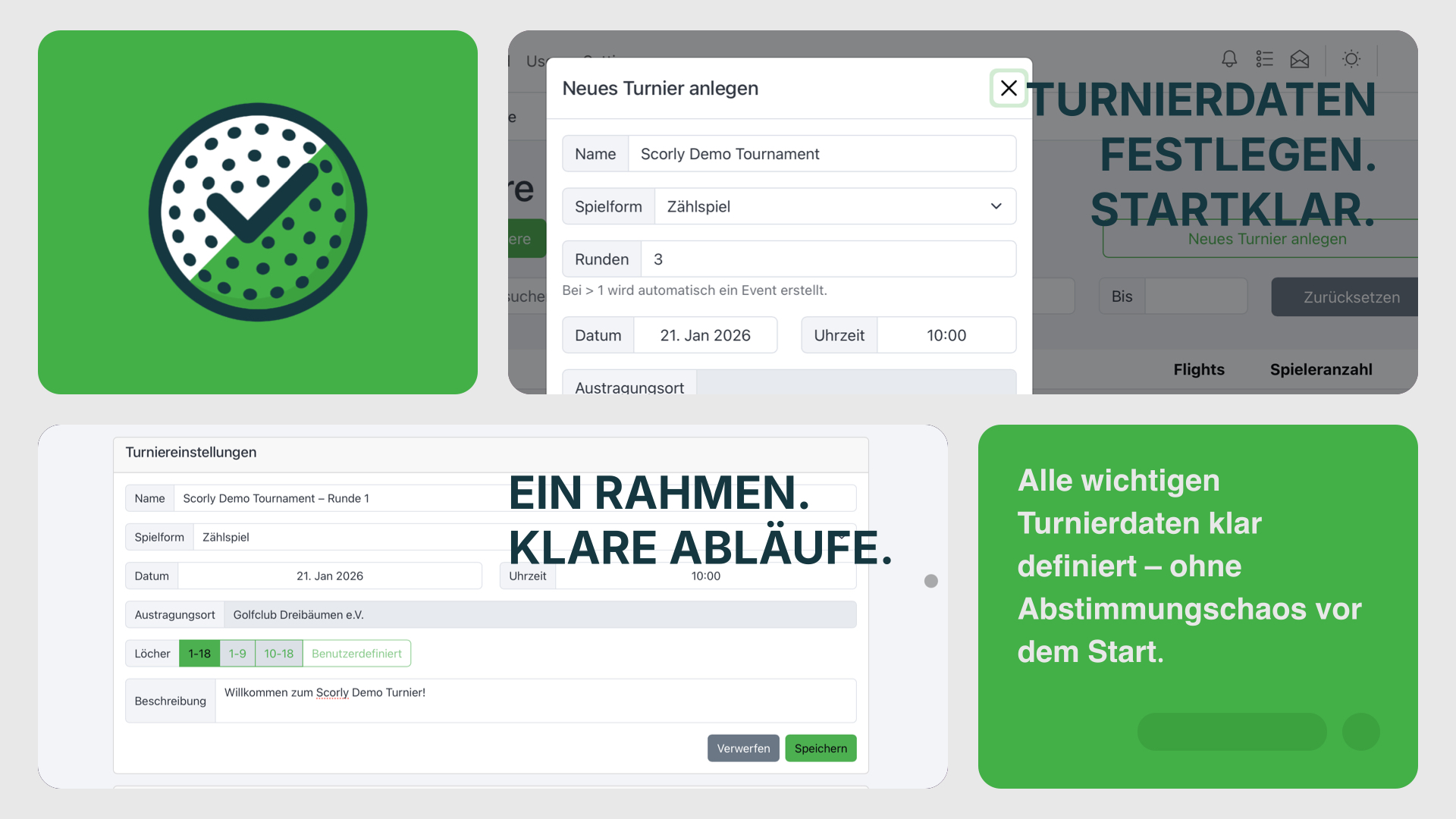 Turnier anlegen